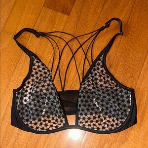 Victoria's Secret Black Mesh Lace Bra